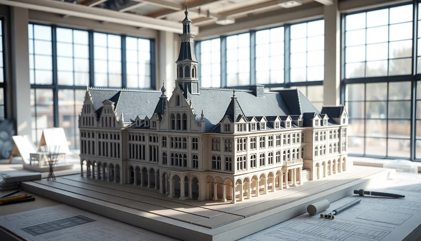 Architekturmodellbau Aachen – Detaillierte Architekturmodelle im modernen Studio.