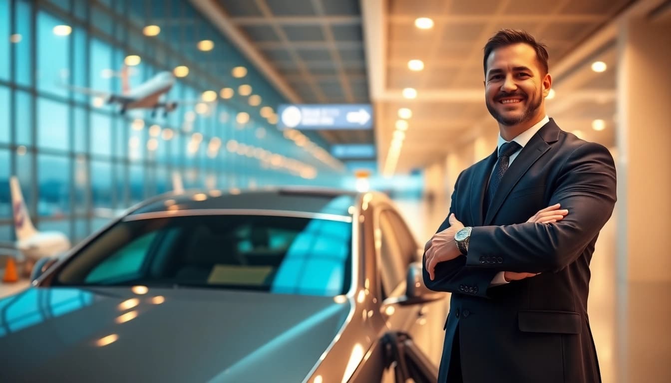 Experience seamless Private Airport Transfers with a friendly chauffeur welcoming you at the terminal.