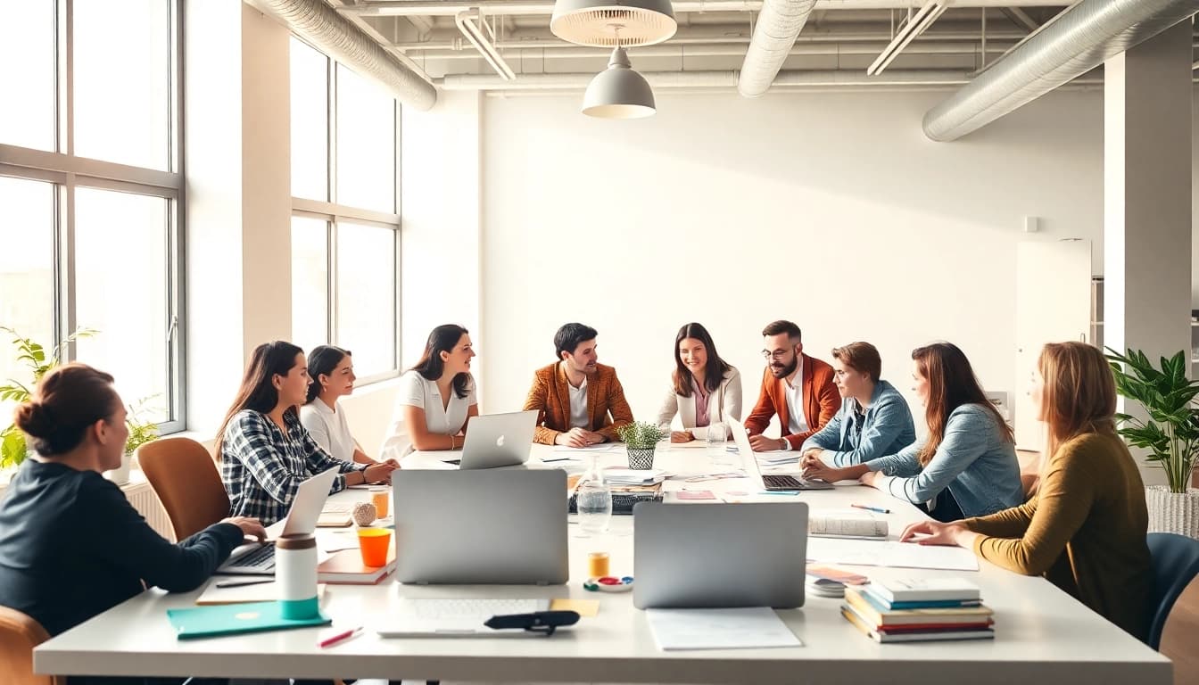 Webseite erstellen lassen in einer kreativen Zusammenarbeit des Design-Teams.