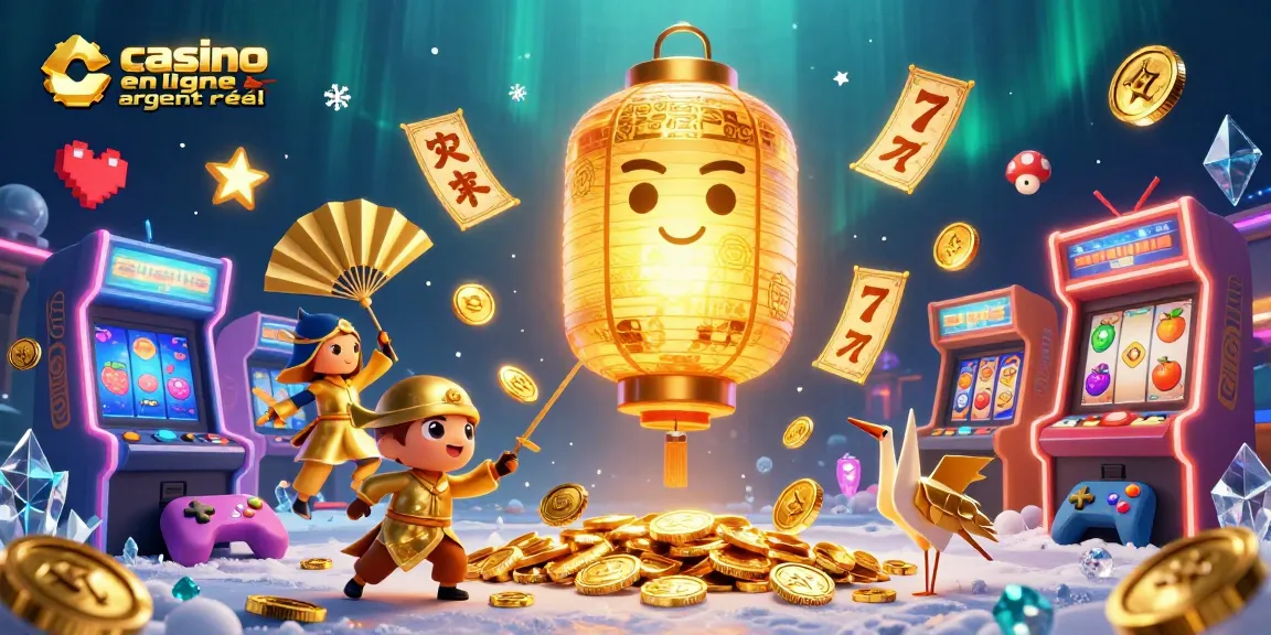 Jouer au casino en ligne argent réel avec une illustration dynamique et magique d'une scène de jeu animée