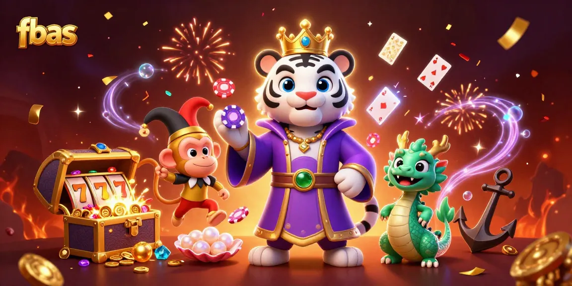 Play with fbas at a vibrant, dynamic 3D casino illustration showcasing engaging slot game elements.
