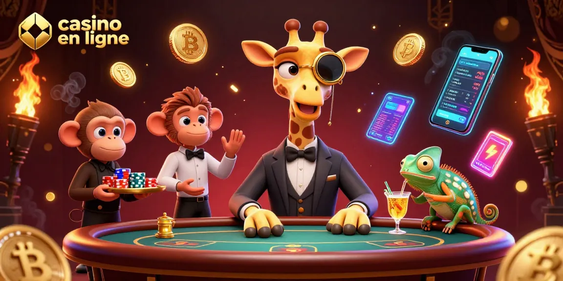 Jouez au casino en ligne avec le giraffe high-roller dans une scène animée de jeux de société.