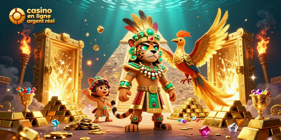 Plongez dans l'univers de casino en ligne argent réel avec une illustration dynamique et colorée.