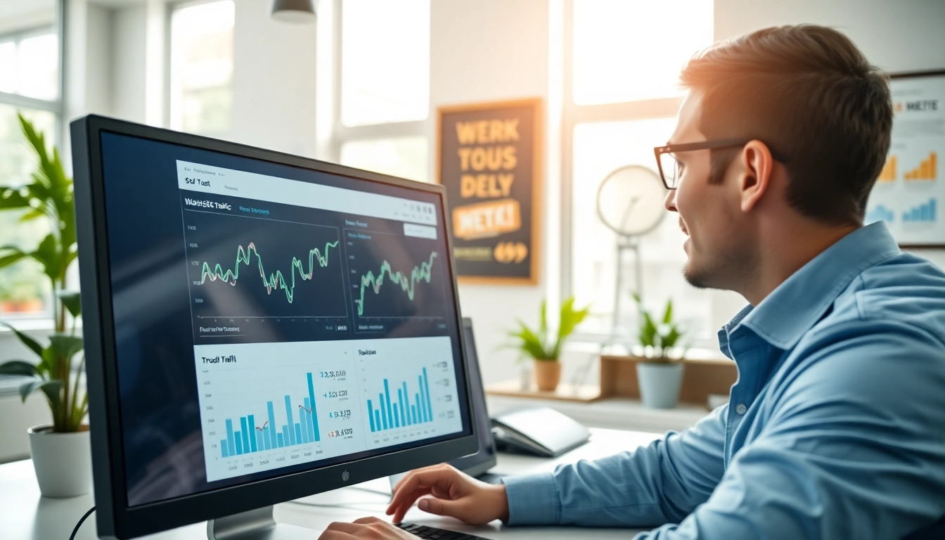 Die professionelle suchmaschinenoptimierung wird durch einen SEO-Experten anhand von Daten analysiert.