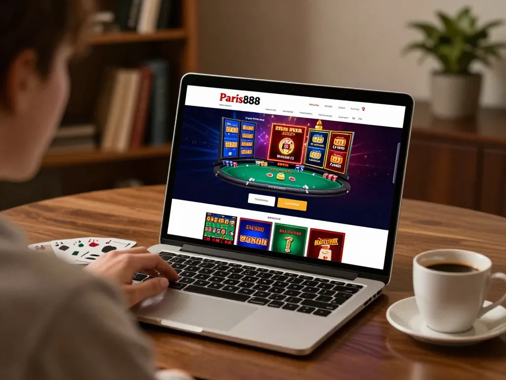 Playing on paris888's online platform for a thrilling gaming experience at home