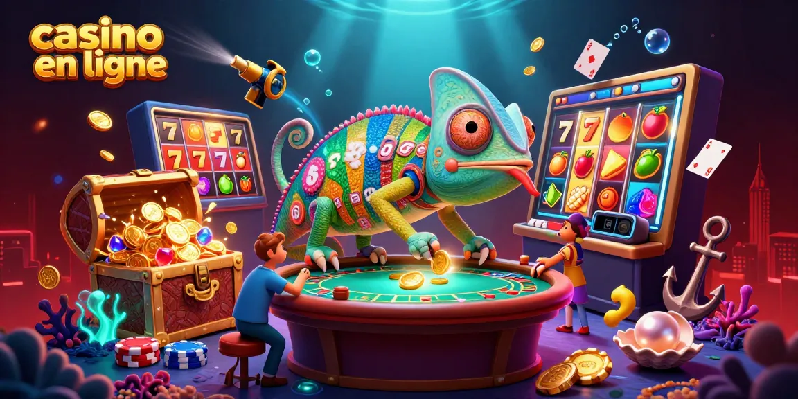 Jouez au casino en ligne avec le propriétaire caméléon et profitez des jackpots colorés.