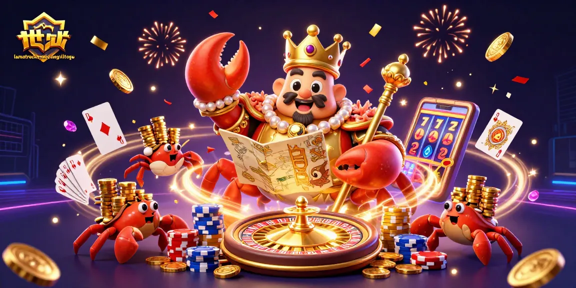 Play exciting games at lamatracamexicangrilltogo with golden crab emperor and casino elements.