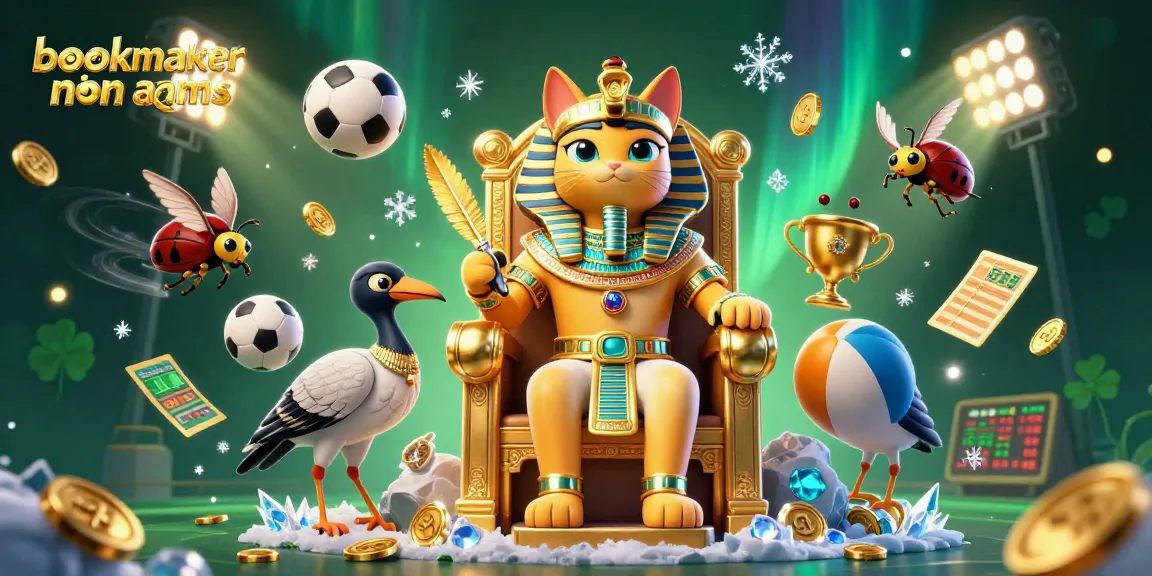 Scopri i bookmaker non AAMS con scommesse sportive avvincenti e quote elevate in un'illustrazione animata 3D