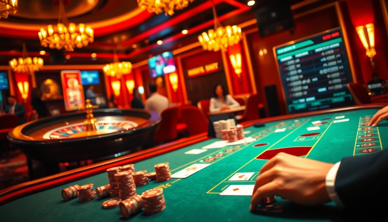 Placez des paris dans un casino en ligne fiable avec des tables de poker et des roues de roulette.