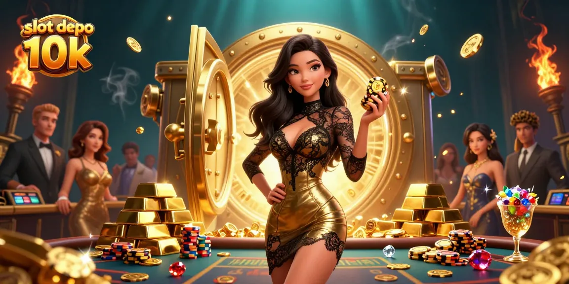 Experience the excitement of slot depo 10k with luxurious casino elements and a glamorous atmosphere.
