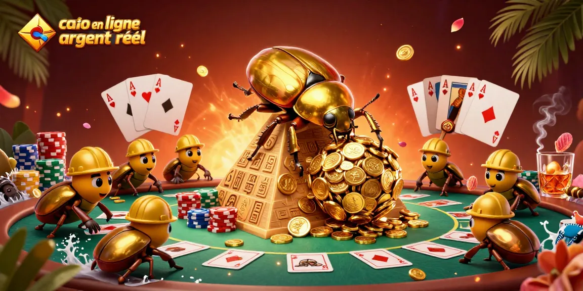 Plongez dans l'univers du casino en ligne argent réel avec une scène animée de jeu.