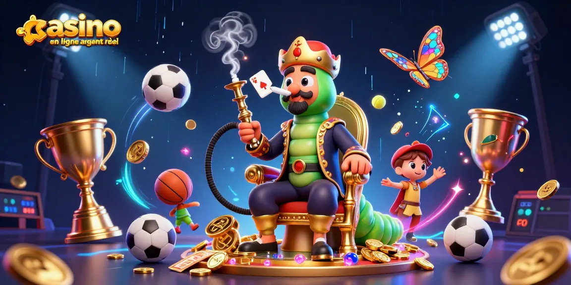 Profitez du casino en ligne argent réel avec une illustration captivante animée d'un maître du narguilé.