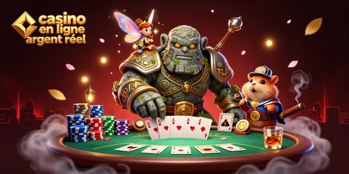 Jouez au casino en ligne argent réel dans une scène magique avec des personnages fantastiques.