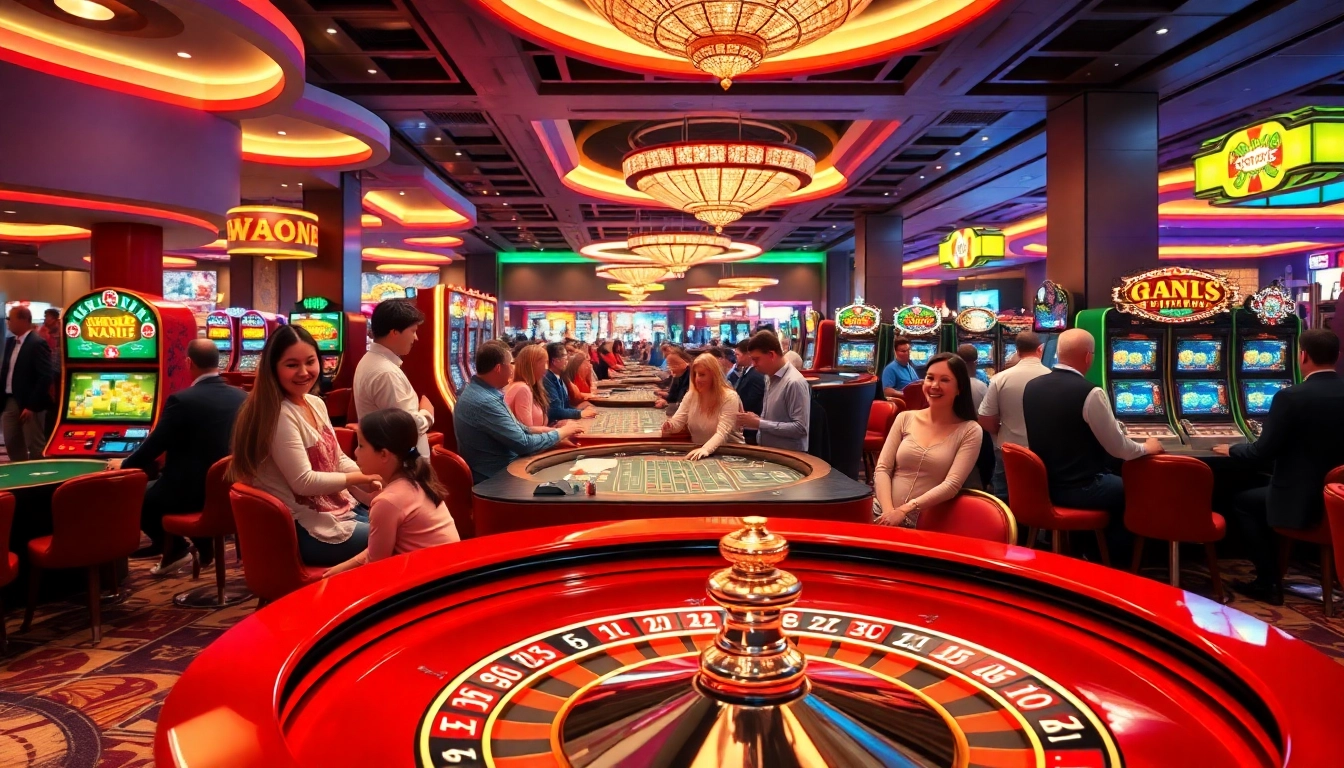 Experience excitement at Non Uk Casino 2025 with colorful gaming and lively patrons.