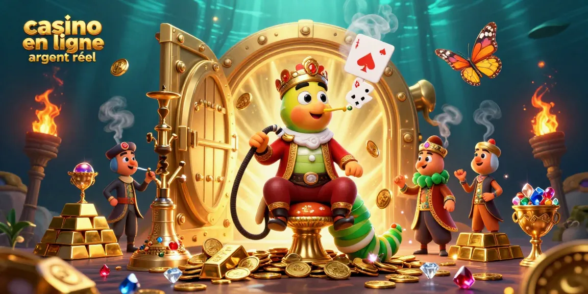 Gagnez avec casino en ligne argent réel à travers une illustration 3D vibrante de jeux emblématiques et éléments riches.