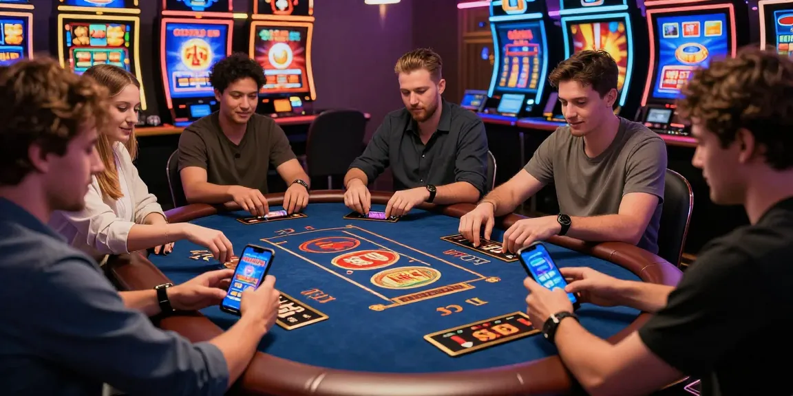 Players engaging at online credit card casinos on scoarch.org.uk, showcasing excitement and vibrant gaming elements.
