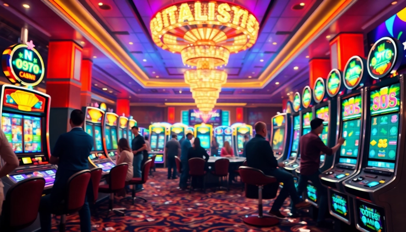 Menangkan link slot online dengan suasana kasino yang penuh warna dan antusiasme pemain.