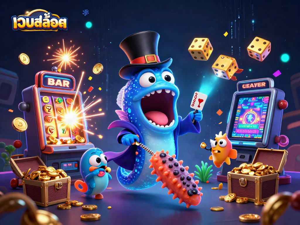 Experience เว็บสล็อต magic with an eel magician, anglerfish spotlight, and slot joy!
