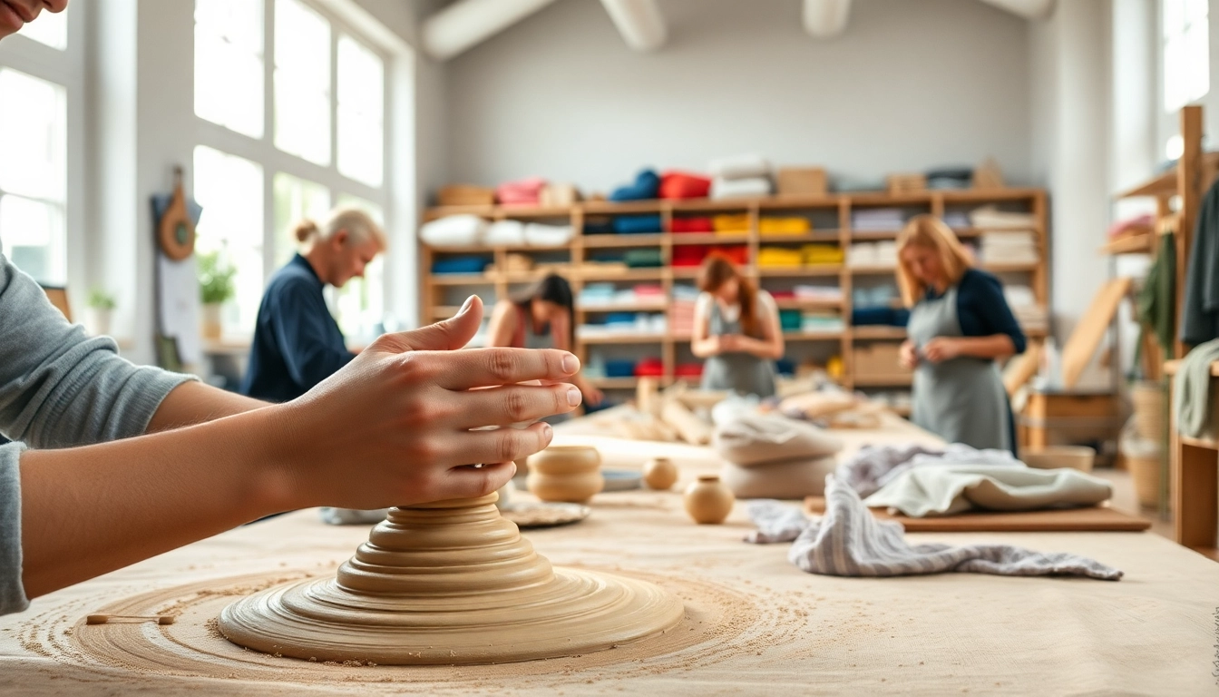 Engaging craft training session showcasing artisans developing their skills.