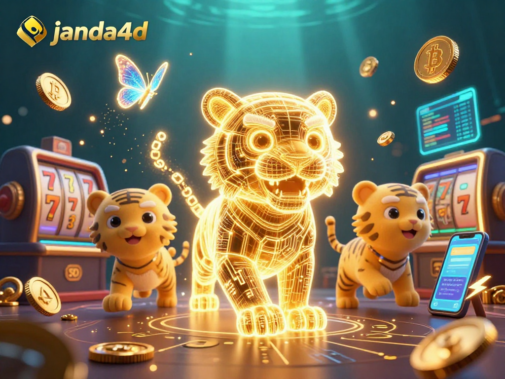 Janda4d menampilkan harimau neon 3D dalam kasino digital, membawa suasana permainan yang menyenangkan.