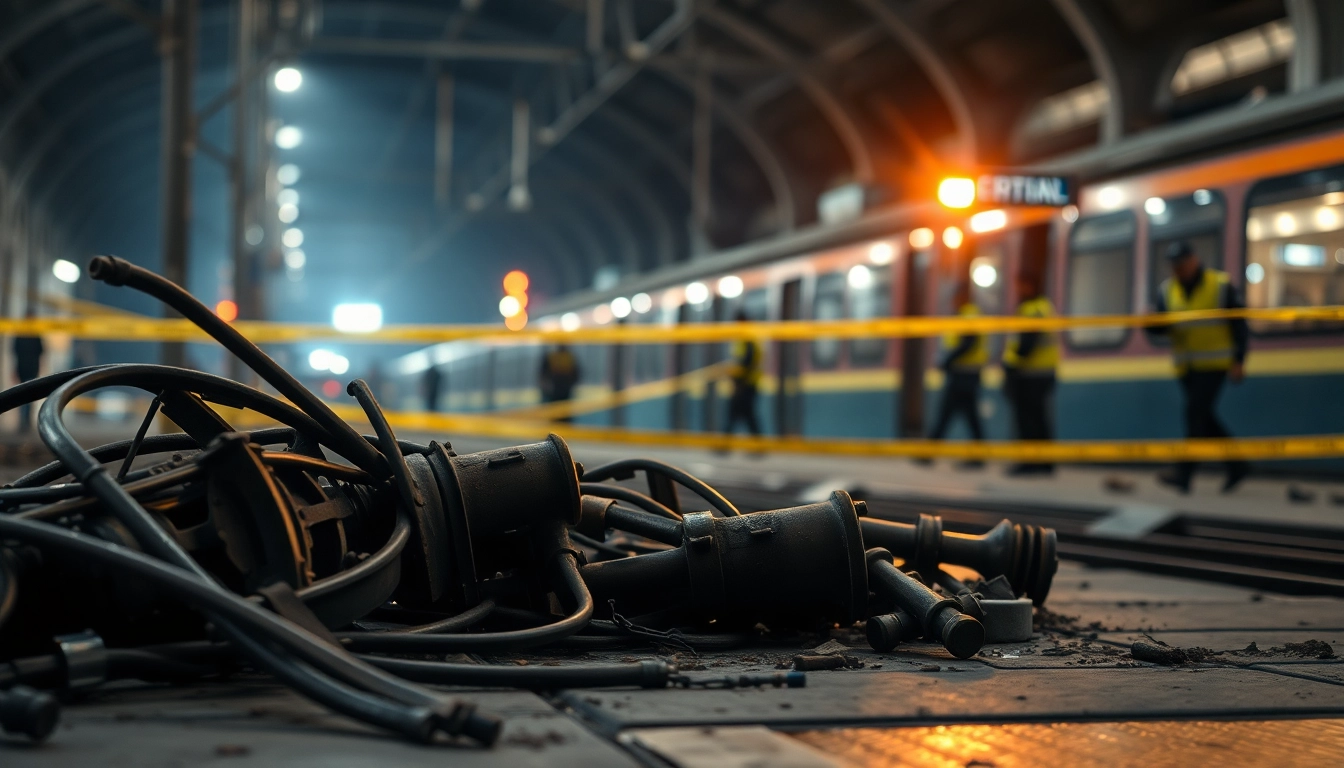 spain train crash aftermath showcasing emergency responders amid wreckage.