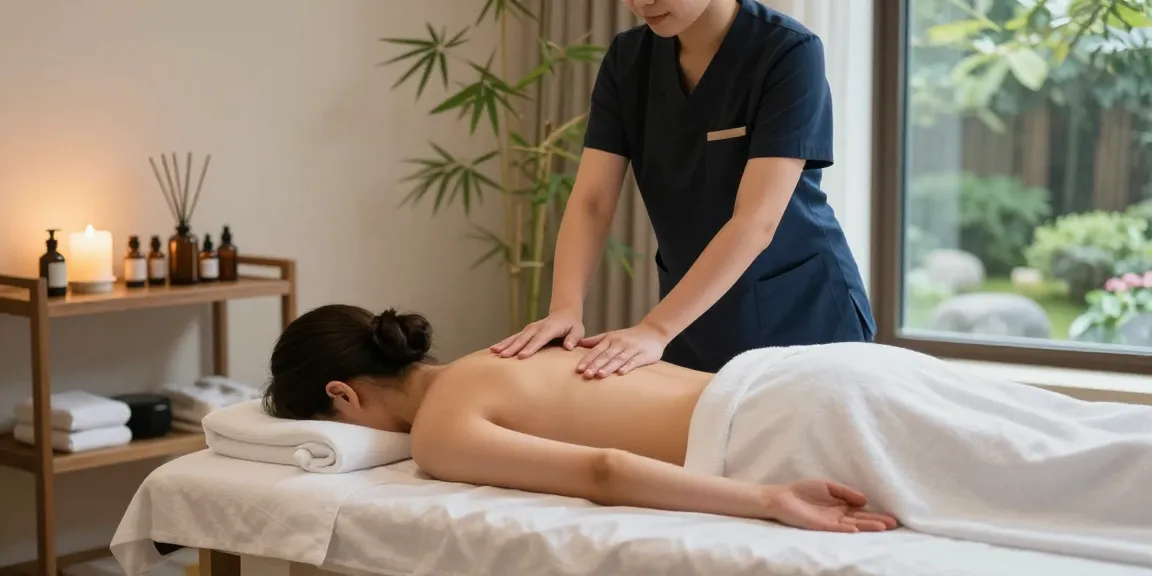 Swedish massage experience at https://www.makangs.com/ with therapist and client in a tranquil spa.