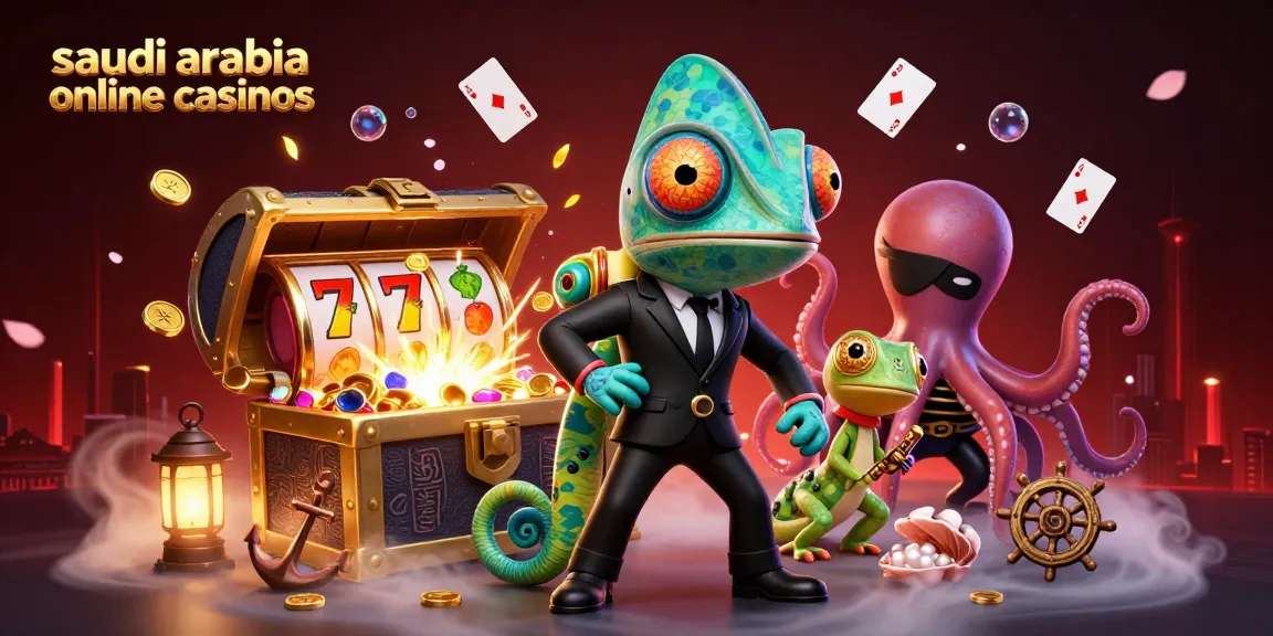 Experience excitement at saudi arabia online casinos with this vibrant casino-themed scene.