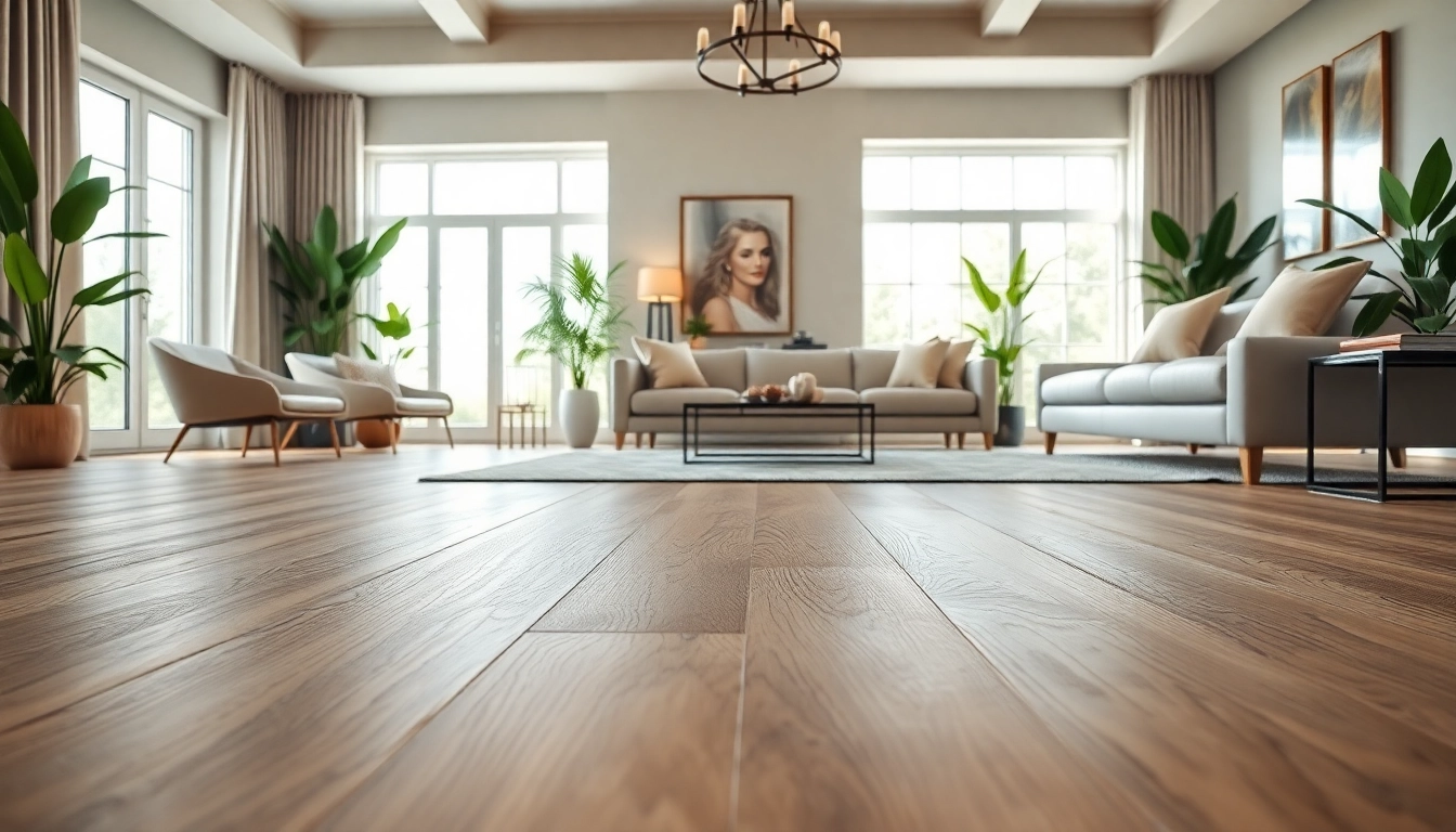LVP flooring showcased in a stylish Chicago interior, highlighting its elegance and texture.