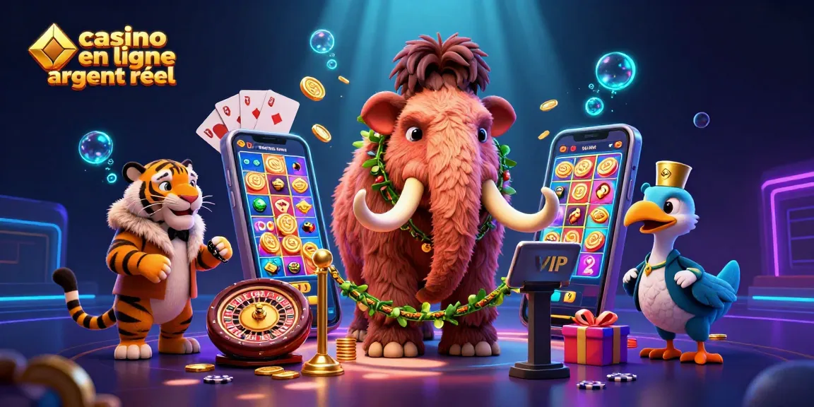 Gagnez au casino en ligne argent réel avec des jeux animés et des personnages colorés.