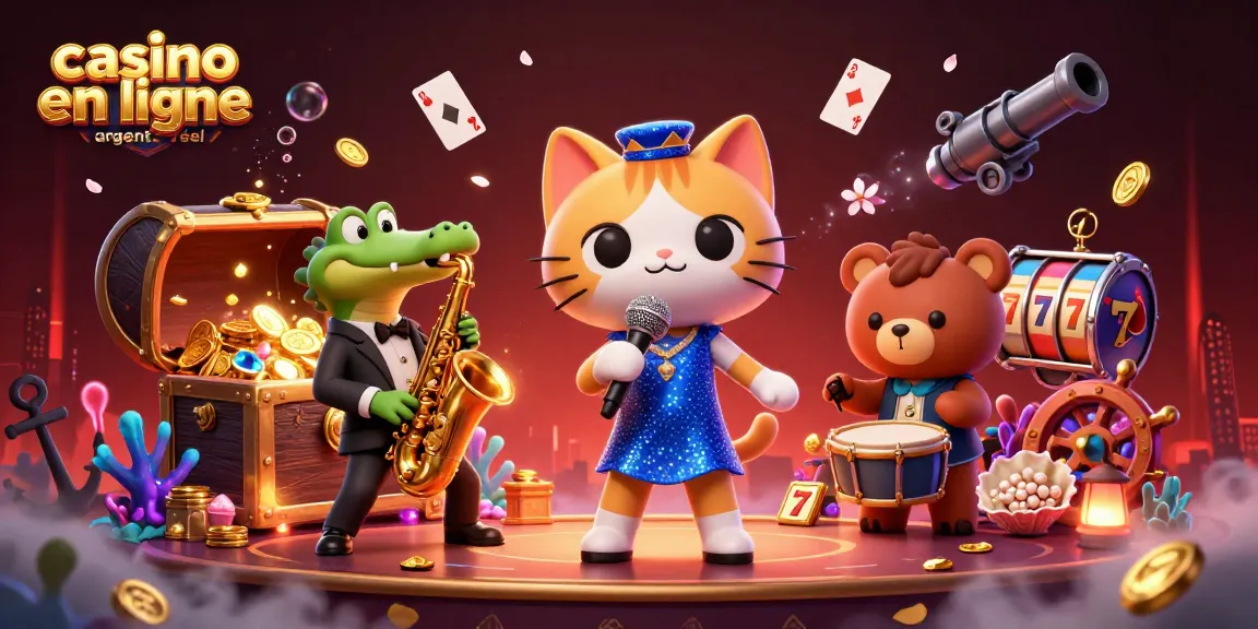 Le jeu captivant au casino en ligne argent réel avec des personnages animés et des éléments de jeu attirants.