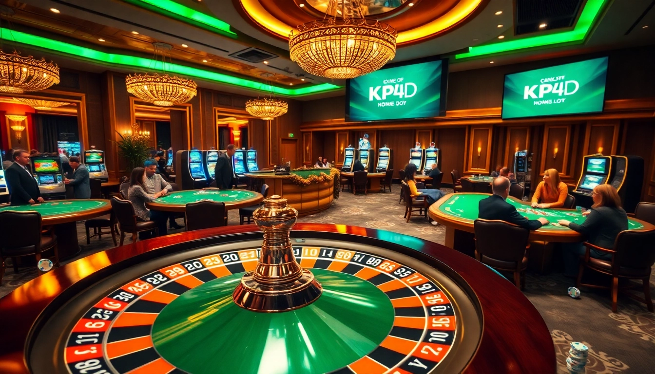 Experience the excitement of KPI4D at a luxurious casino with vibrant games and poker action.