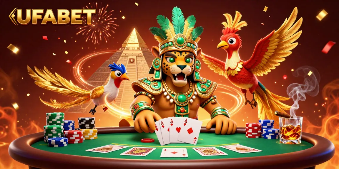 Experience thrilling gaming action at UFABET with a vibrant 3D representation of a casino scene.
