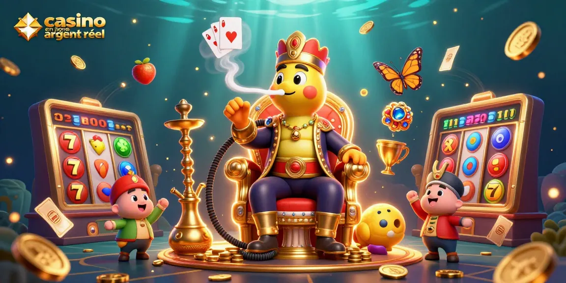 Célébrez vos gains avec des jeux de casino en ligne argent réel dans cette illustration immersive.