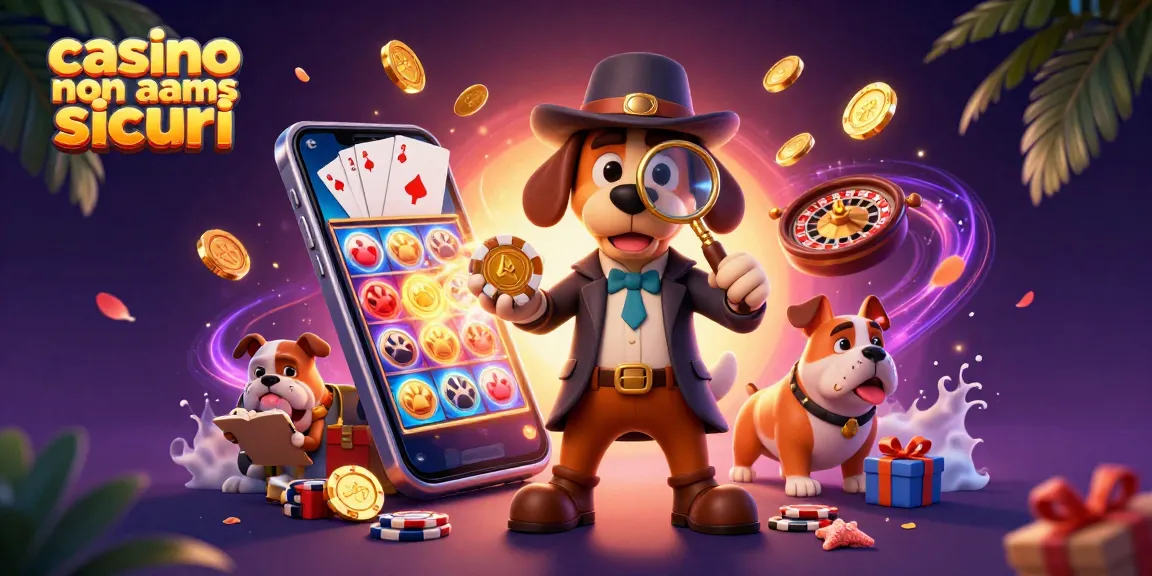 Scopri i migliori casino non AAMS sicuri con il cagnolino detective e il suo assistente.