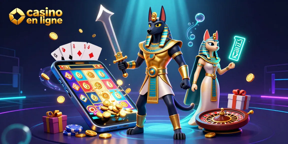Casino en ligne : Jouez avec Anubis et Bastet dans un univers 3D rempli de jeux d'argent.