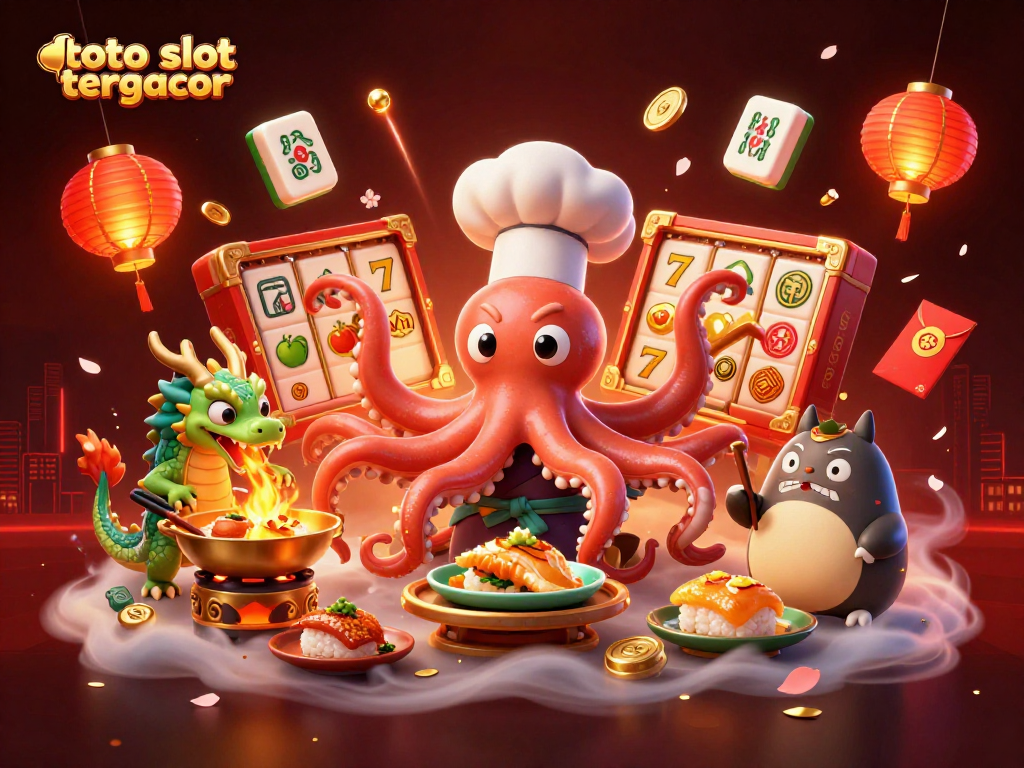 Experience excitement with toto slot tergacor, showcasing 3D characters engaged in thrilling gaming action.