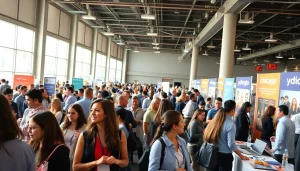 Explore free job post chicago connections at a lively job fair with diverse participants.