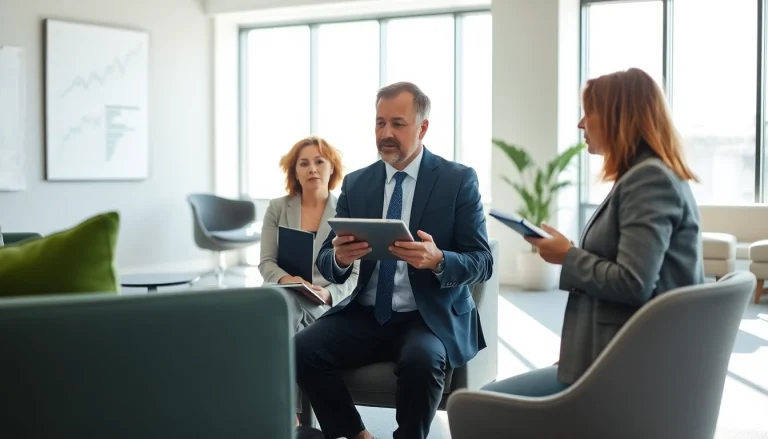 카드 현금화 전문가가 고객에게 금융 전략을 설명하는 모습