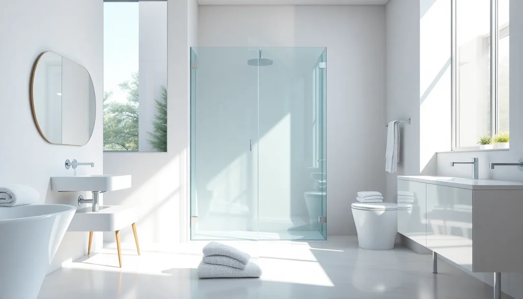 sonni sanitär GmbH präsentiert erstklassige Badezimmerlösungen mit modernem Design und eleganten Duschwänden.