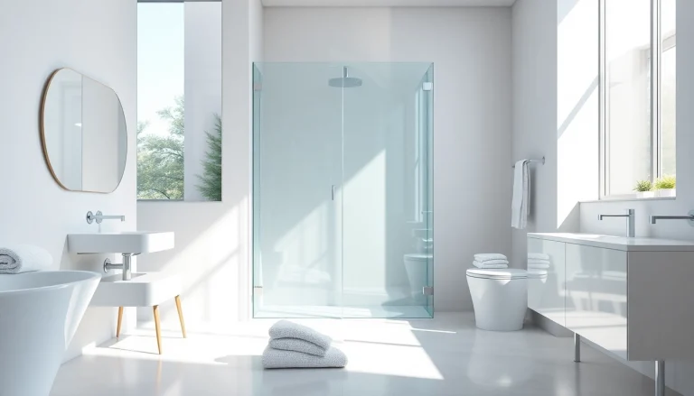 sonni sanitär GmbH präsentiert erstklassige Badezimmerlösungen mit modernem Design und eleganten Duschwänden.