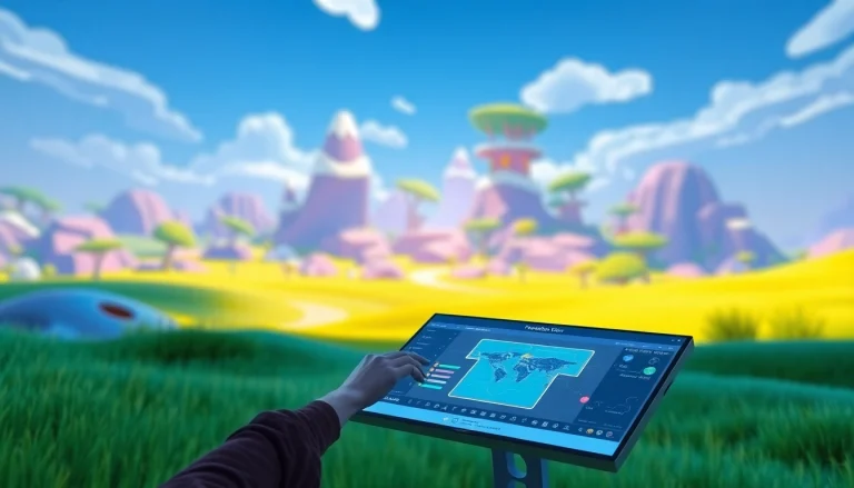 Empower your creations with the Freedom X game making platform interface.