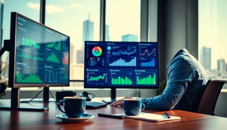 Engage with the smm reseller panel interface showcasing analytics in a professional workspace.