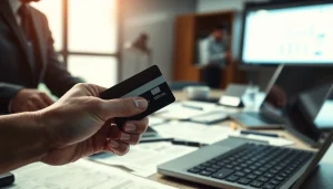 카드깡을 통한 불법 현금화 시도를 묘사한 이미지