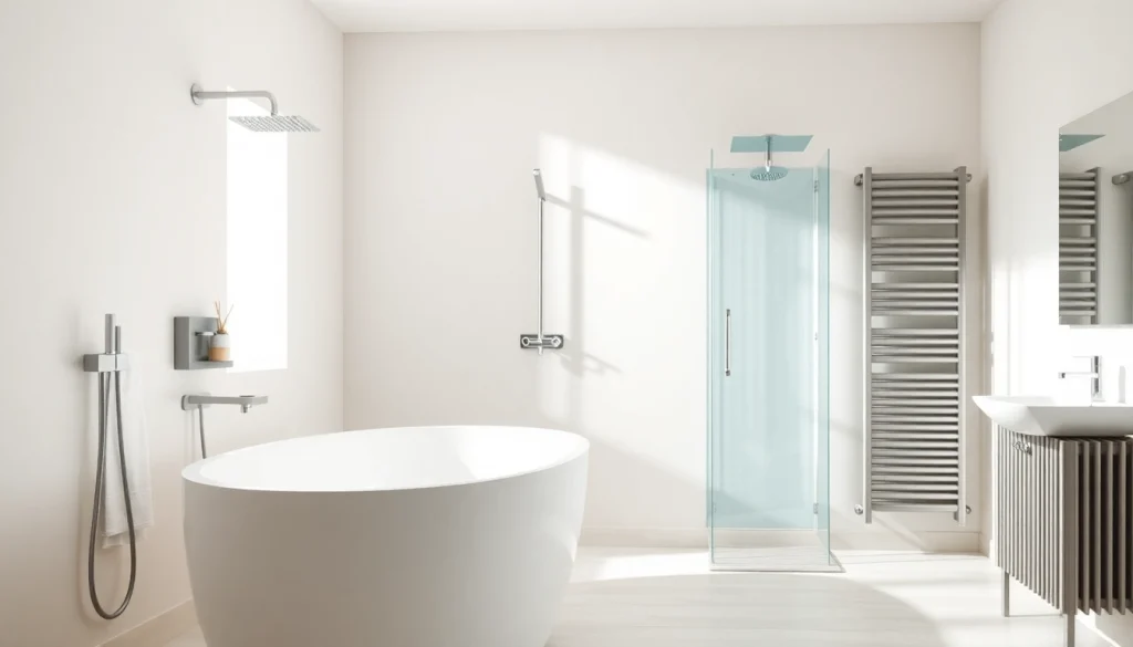 Sonni sanitär GmbH präsentiert hochwertige Badprodukte wie Duschen und Heizkörper.