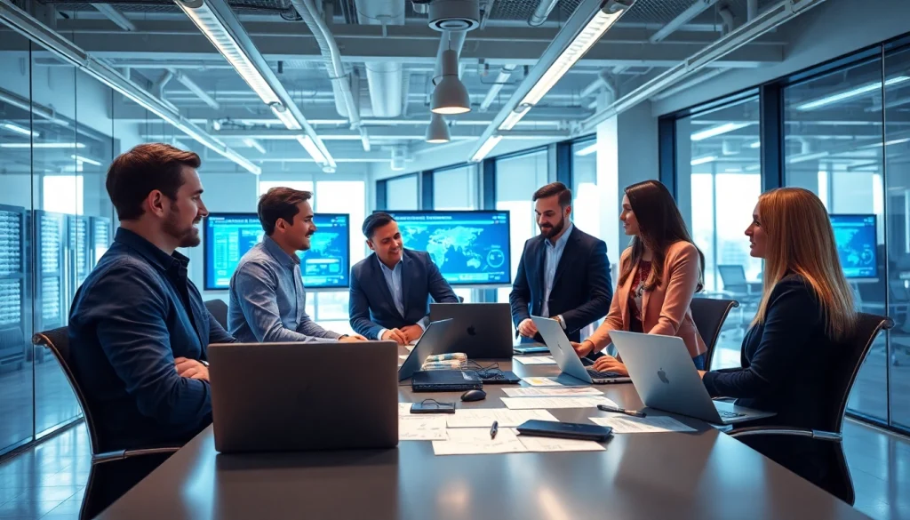 Enhance VMware Consulting services by showcasing professionals collaborating effectively.