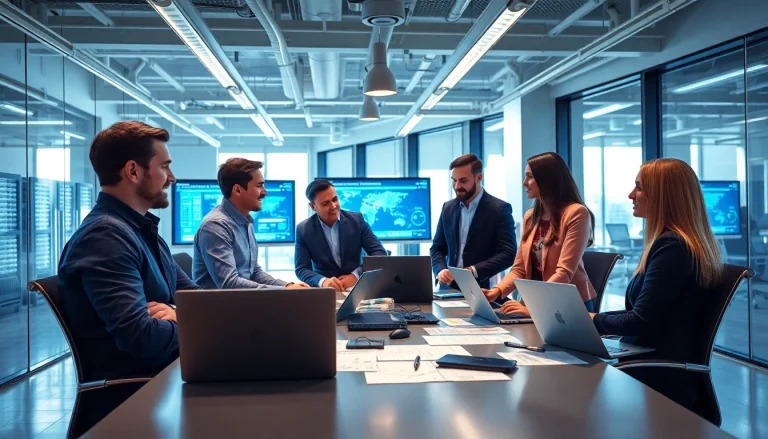 Enhance VMware Consulting services by showcasing professionals collaborating effectively.