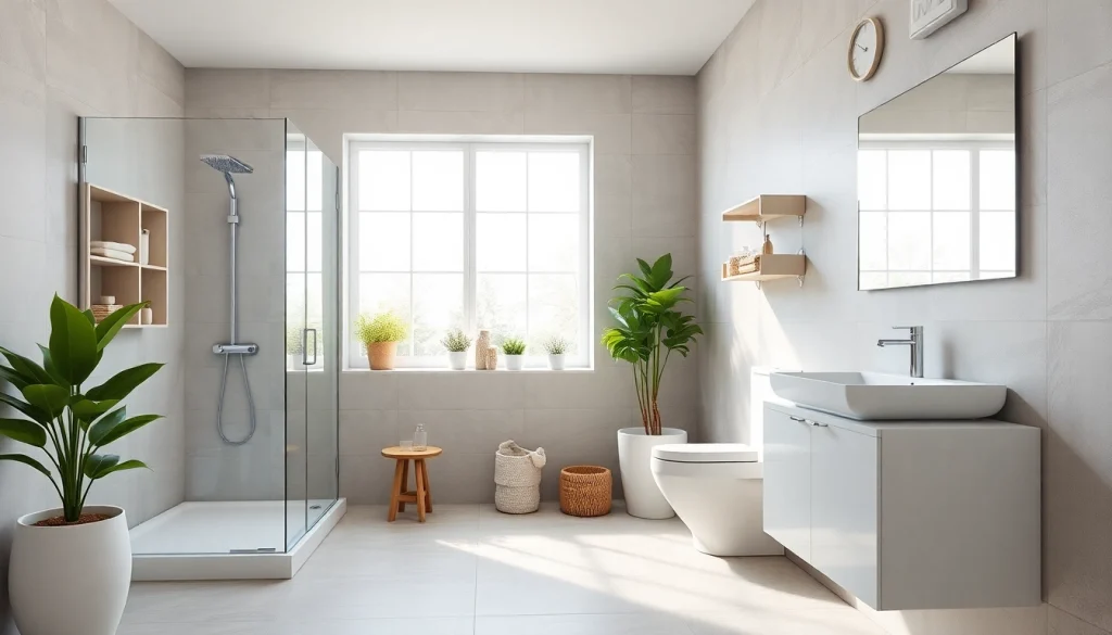 sonni sanitär GmbH zeigt hochwertige Badezimmerprodukte in einem modernen Badezimmerdesign.