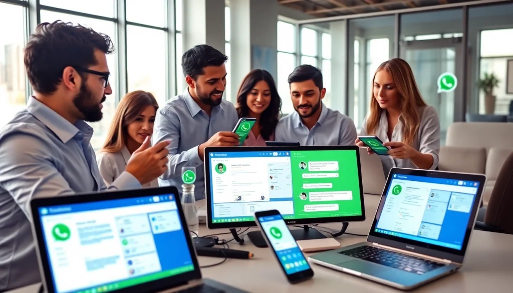 Optimize customer interactions with WhatsApp Business CRM in a collaborative office environment
