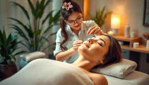 Experience revitalizing Face Treatments for glowing skin in a serene spa setting.