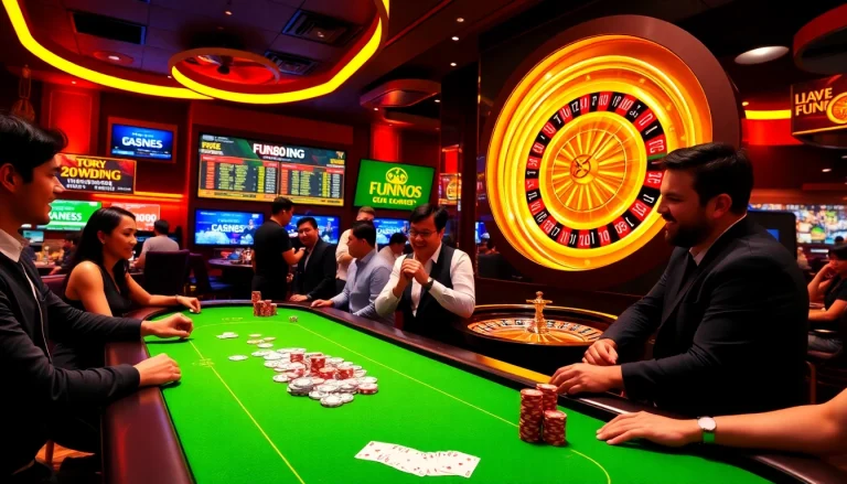 Experience the thrill of gaming at Fun88 link with vibrant poker and roulette action.